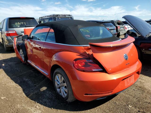 3VW517AT2HM811082 - 2017 VOLKSWAGEN BEETLE S/S 橙色 照片 3