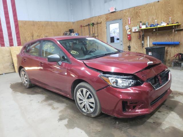 4S3GTAB60K3762971 - 2019 SUBARU IMPREZA BURGUNDY photo 1