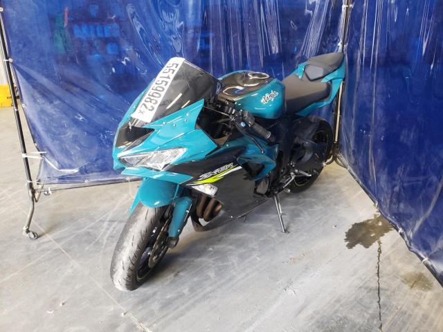 JKBZXJH13MA007004 - 2021 KAWASAKI ZX636 K TEAL photo 2