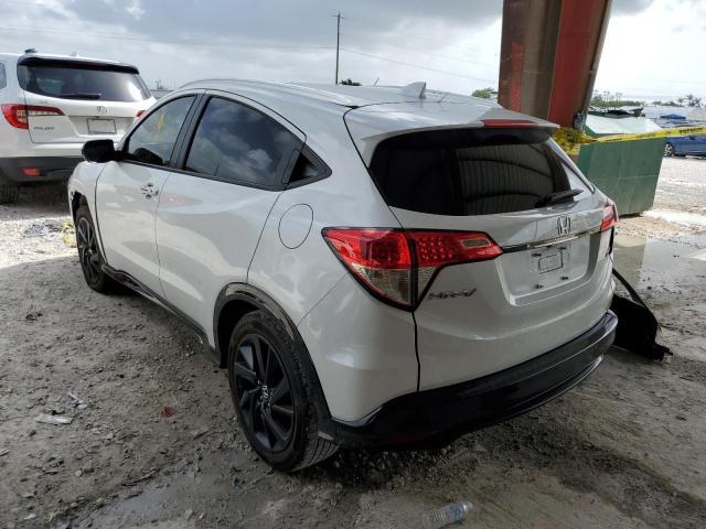 3CZRU5H1XNM700886 - 2022 HONDA HR-V SPORT WHITE photo 3