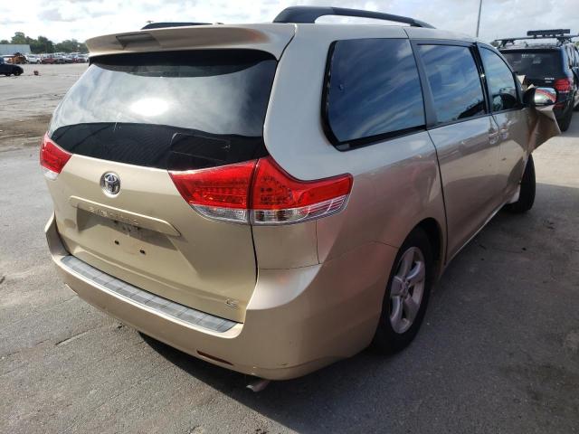 5TDKK3DC1ES460605 - 2014 TOYOTA SIENNA LE GOLD photo 4