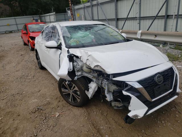 3N1AB8CV5LY239125 - 2020 NISSAN SENTRA SV WHITE photo 1