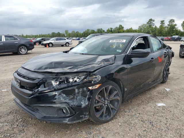 19XFC2F87KE038006 - 2019 HONDA CIVIC SPOR BLACK photo 2