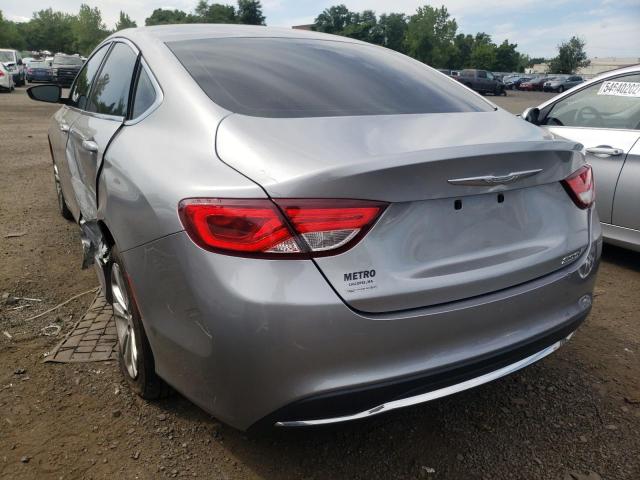 1C3CCCAB6FN700921 - 2015 CHRYSLER 200 LIMITE SILVER photo 3