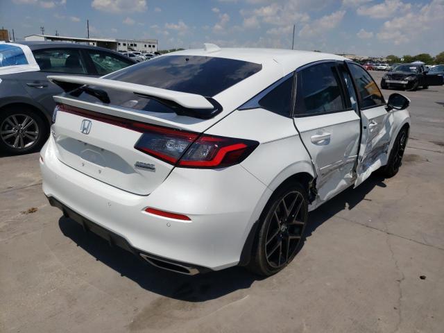 19XFL1H88NE007309 - 2022 HONDA CIVIC SPOR WHITE photo 4
