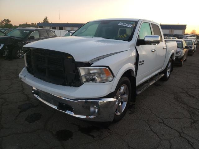 1C6RR7LT5JS117291 - 2018 RAM 1500 SLT WHITE photo 2