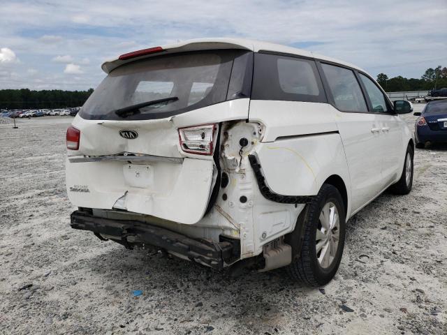 KNDMA5C16J6363725 - 2018 KIA SEDONA L WHITE photo 4