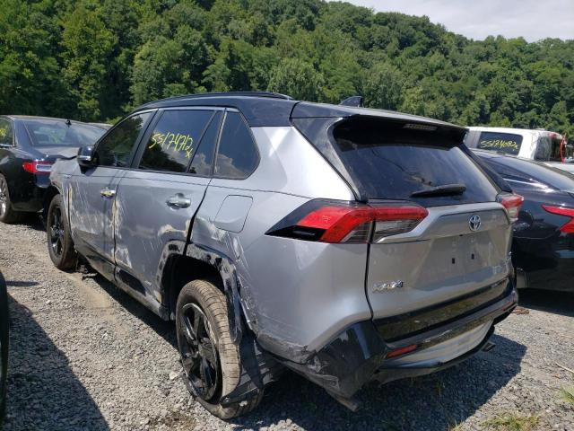 JTMEWRFV7LD534962 - 2020 TOYOTA RAV4 XSE SILVER photo 3