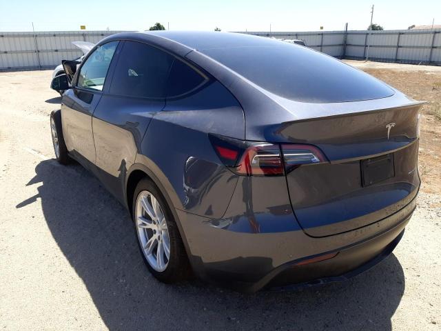 5YJYGDEE0MF158470 - 2021 TESLA MODEL Y رمادي صورة 3