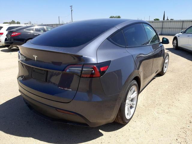 5YJYGDEE0MF158470 - 2021 TESLA MODEL Y رمادي صورة 4