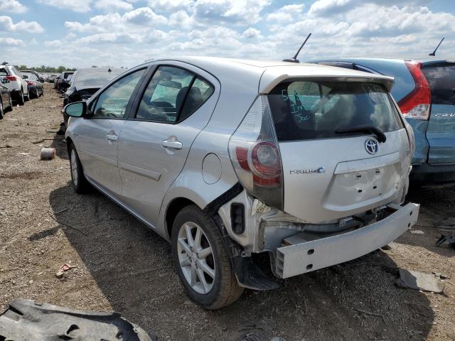 JTDKDTB37D1031462 - 2013 TOYOTA PRIUS C SILVER photo 3