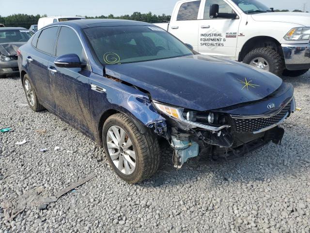 5XXGU4L34GG115838 - 2016 KIA OPTIMA EX BLUE photo 1