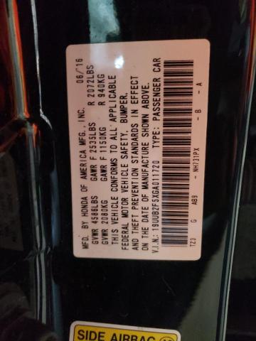 19UUB2F5XGA011720 - 2016 ACURA TLX TECH BLACK photo 10