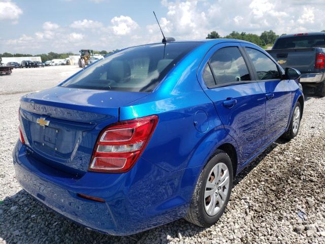 1G1JB5SH1H4146435 - 2017 CHEVROLET SONIC LS 蓝色 照片 4