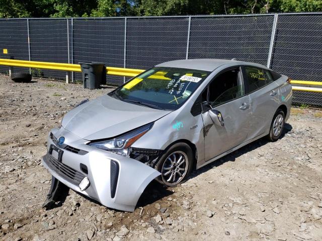 JTDKAMFU2N3160250 - 2022 TOYOTA PRIUS NIGH SILVER photo 2