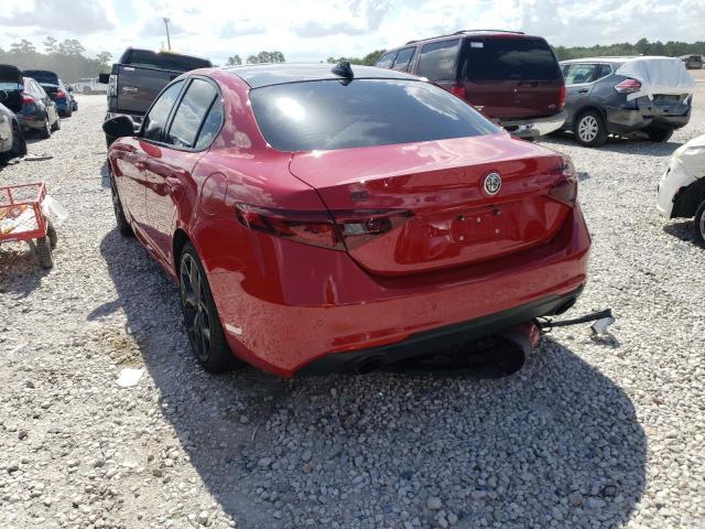 ZARFANBN3K7615848 - 2019 ALFA ROMEO GIULIA TI RED photo 3