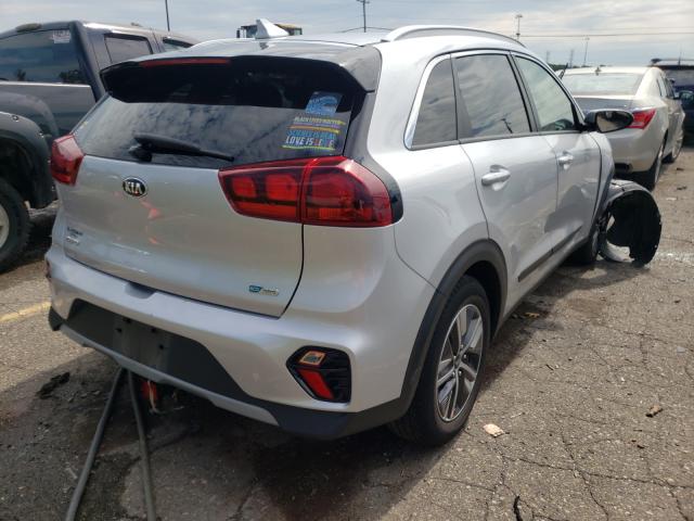 KNDCB3LC8L5377536 - 2020 KIA NIRO LX SILVER photo 4