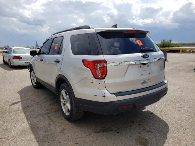 1FM5K8B84JGC86134 - 2018 FORD EXPLORER SILVER photo 3