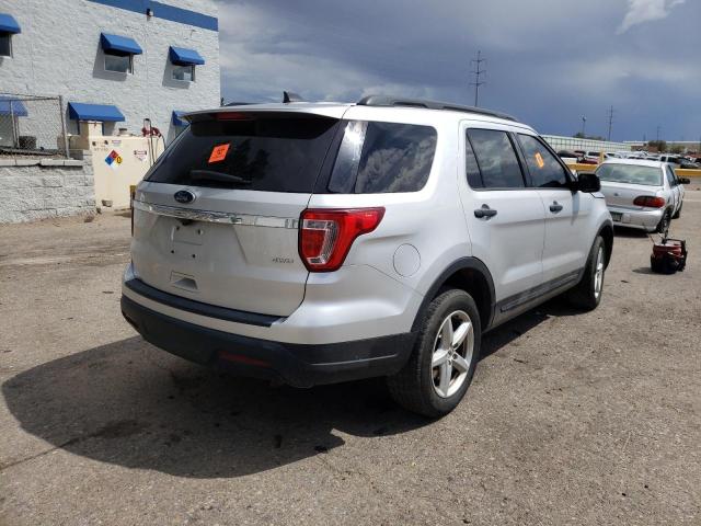 1FM5K8B84JGC86134 - 2018 FORD EXPLORER SILVER photo 4