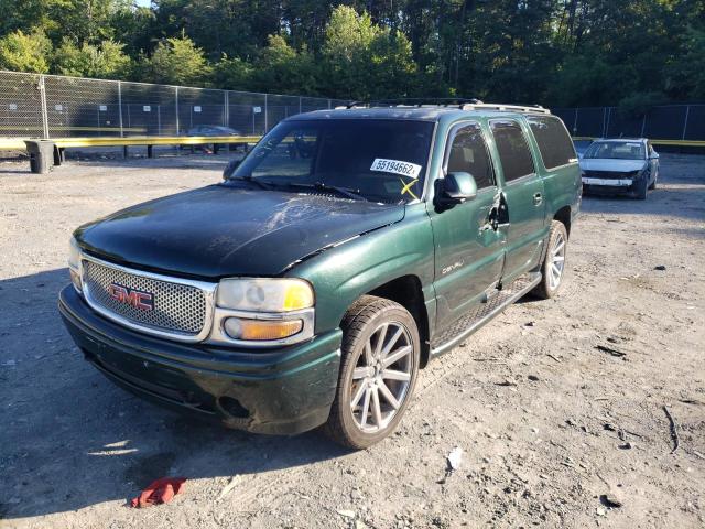 1GKFK66U91J233599 - 2001 GMC DENALI XL GREEN photo 2