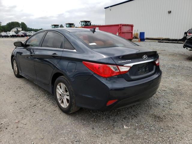 5NPEB4AC9EH888757 - 2014 HYUNDAI SONATA GLS BLACK photo 3