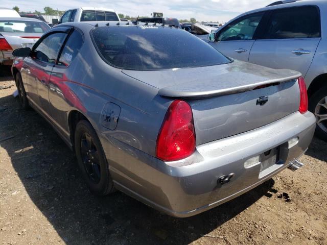 2G1WM15KX69318522 - 2006 CHEVROLET MONTE CARL ნაცრისფერი ფოტო 3