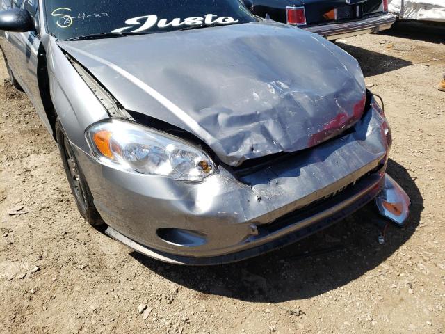 2G1WM15KX69318522 - 2006 CHEVROLET MONTE CARL ნაცრისფერი ფოტო 9
