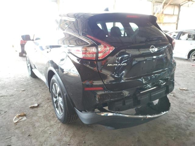 5N1AZ2MG2HN187622 - 2017 NISSAN MURANO BLACK photo 3