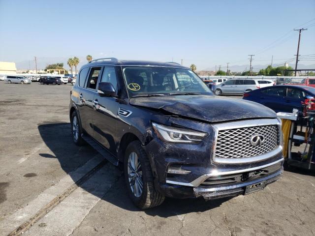 JN8AZ2AE8M9272088 - 2021 INFINITI QX80 LUXE BLUE photo 1