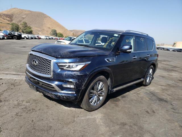 JN8AZ2AE8M9272088 - 2021 INFINITI QX80 LUXE BLUE photo 2