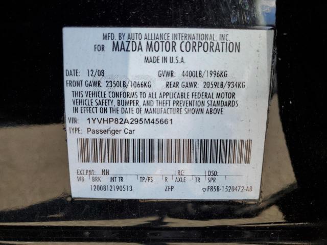 1YVHP82A295M45661 - 2009 MAZDA 6 I BLACK photo 10