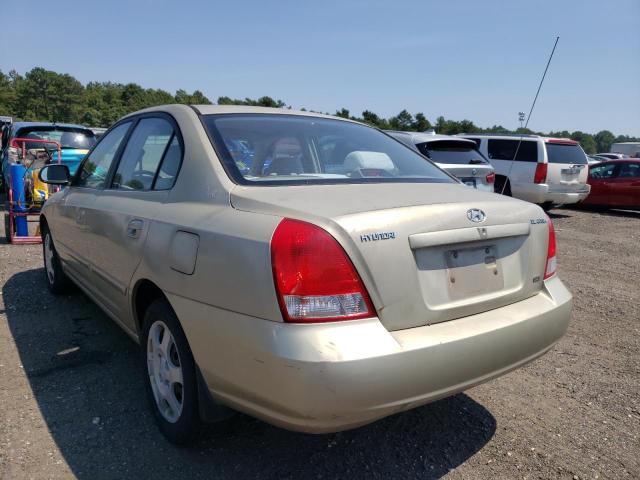 KMHDN45D42U456158 - 2002 HYUNDAI ELANTRA TAN photo 3