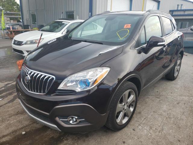 KL4CJBSB9EB782020 - 2014 BUICK ENCORE CON BLACK photo 2