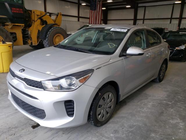 3KPA24AB5KE201747 - 2019 KIA RIO S SILVER photo 2