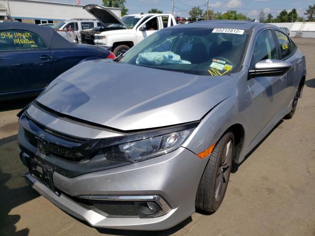 19XFC1F38LE217574 - 2020 HONDA CIVIC EX SILVER photo 2