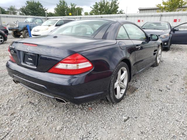 WDBSK71F19F152800 - 2009 MERCEDES-BENZ SL 550 BLUE photo 4