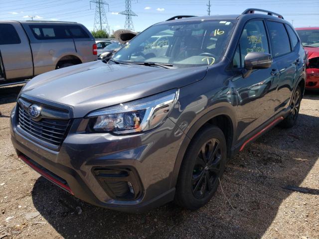 JF2SKARC7LH605341 - 2020 SUBARU FORESTER S გრაფიტი ფოტო 2