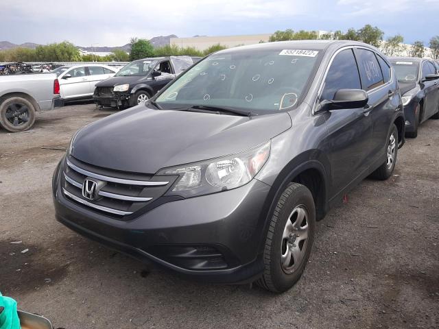 2HKRM3H30EH527753 - 2014 HONDA CR-V LX GRAY photo 2