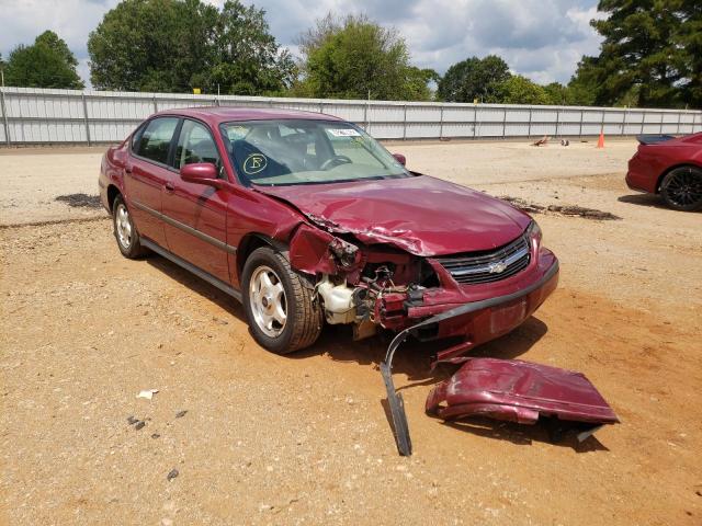 2G1WF52E759395170 - 2005 CHEVROLET IMPALA MAROON photo 1