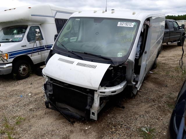 3C6TRVAG0KE500625 - 2019 RAM PROMASTER WHITE photo 2