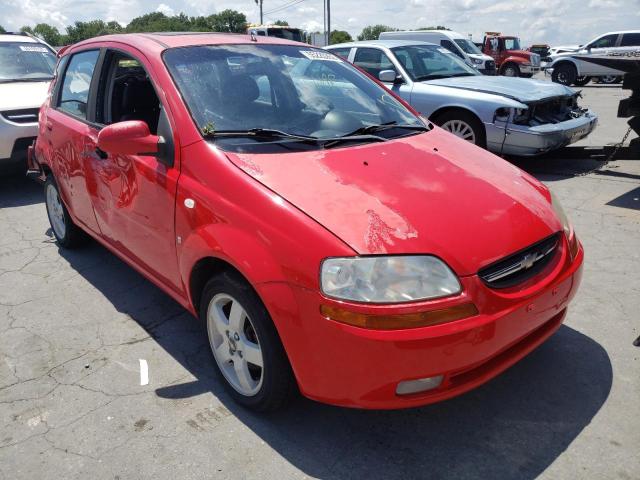 KL1TD66667B769365 - 2007 CHEVROLET AVEO BASE RED photo 1