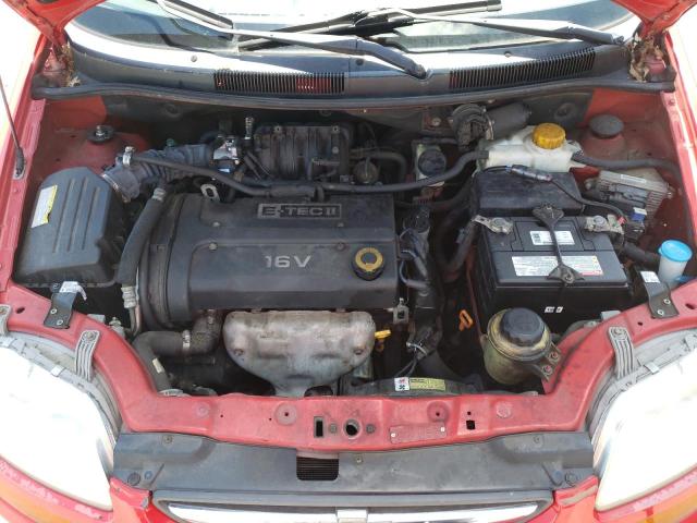 KL1TD66667B769365 - 2007 CHEVROLET AVEO BASE RED photo 7