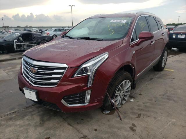 1GYKNBRS3HZ253745 - 2017 CADILLAC XT5 LUXURY RED photo 2