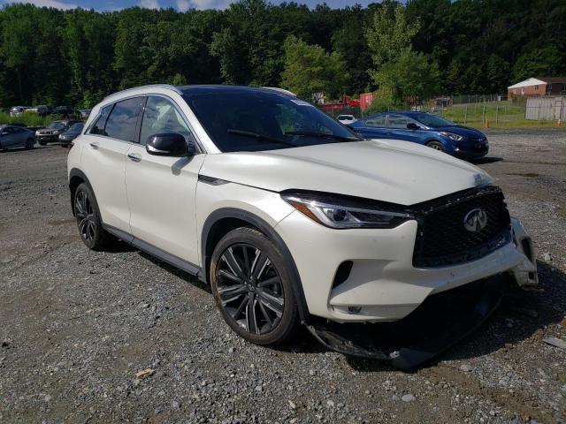 3PCAJ5BB3MF118855 - 2021 INFINITI QX50 LUXE WHITE photo 1