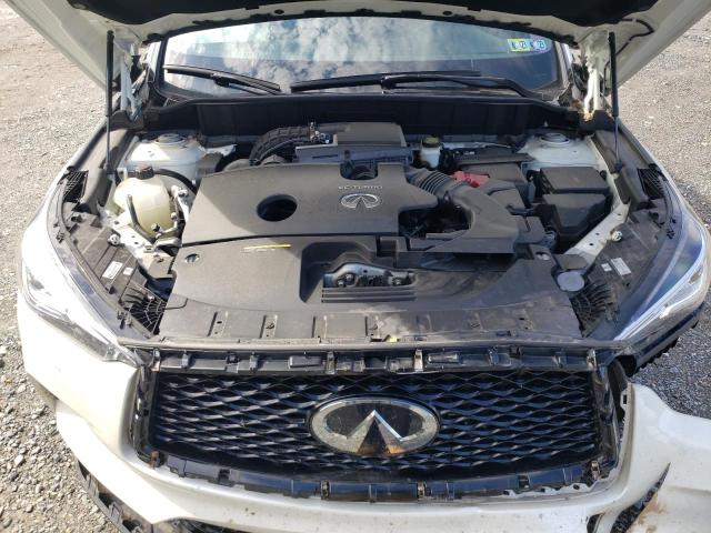 3PCAJ5BB3MF118855 - 2021 INFINITI QX50 LUXE WHITE photo 7