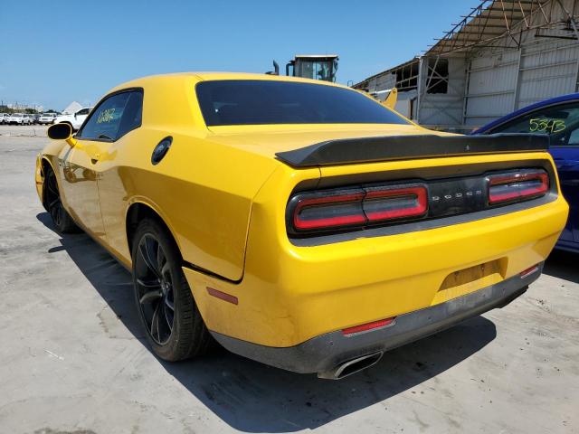 2C3CDZAG0JH161127 - 2018 DODGE CHALLENGER YELLOW photo 3