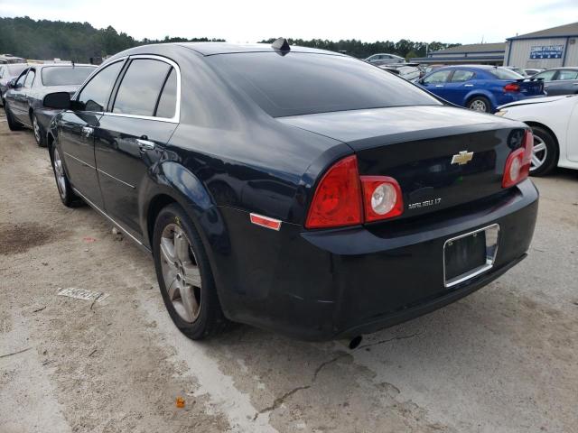 1G1ZC5E0XCF342103 - 2012 CHEVROLET MALIBU 1LT შავი ფოტო 3