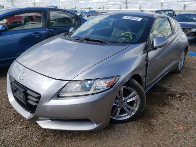 JHMZF1D4XCS004217 - 2012 HONDA CR-Z SILVER photo 2