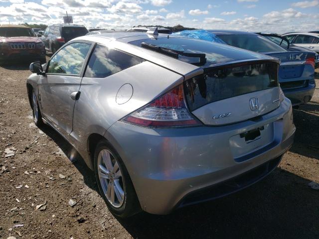 JHMZF1D4XCS004217 - 2012 HONDA CR-Z SILVER photo 3