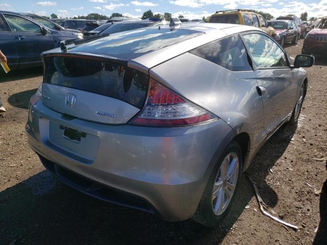 JHMZF1D4XCS004217 - 2012 HONDA CR-Z SILVER photo 4